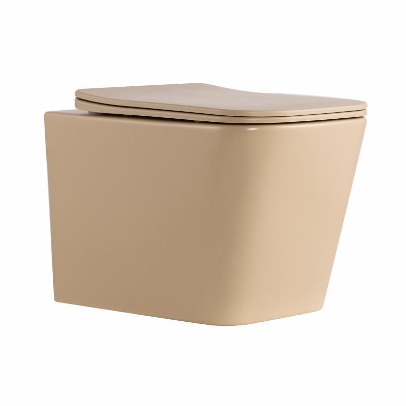 Унітаз підвісний Tern Ultra Quiet 490×365×325 мм, Beige, із сидінням Slim Duroplast / Soft-close / Quick Release QT17332303ASSB Київ - фото 1