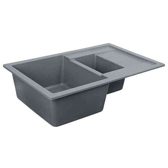 VALESO Гранітна мийка для кухні VALESO TOSKANA 7850W матова Сірий мусон Київ