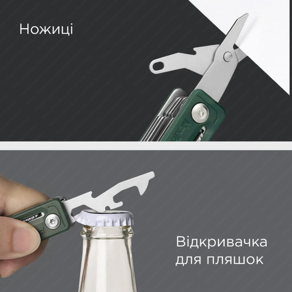 Мультитул NexTool Multi Functional Knife, зелений Рівне - фото 4