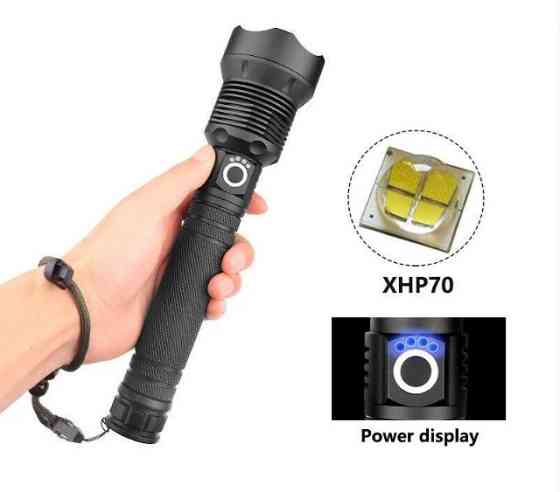 Фонарь ручной аккумуляторный Xanes 1282 XHP70 Фонарик Киев