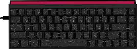 Клавіатура Ajazz NK68 Red Switch Black USB-C (NK68-R-S-B) ( 18955 ) Харьков