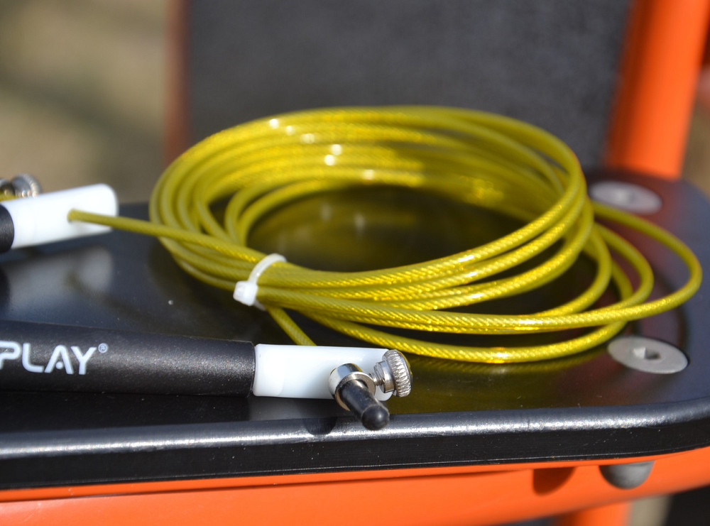 Скакалка швидкісна PowerPlay 4202 Ultra Speed Rope Жовта 2,9 м Луцьк - фото 9