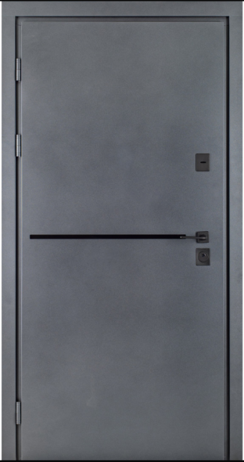 Двері вхідні Гермес Форест 035 RAL 137/ ПВХ Клен айс + молдинг 960х2050 мм Київ - фото 1