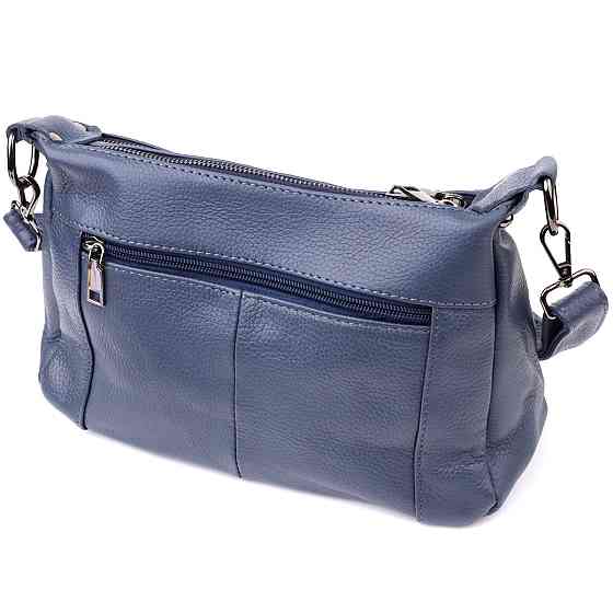 Жіноча сумка з натуральної шкіри Синій (Vintage) Київ