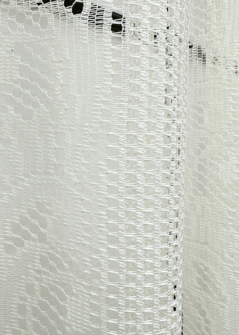 Кухонная арка № 000к сетка С тесьмой молочный 300х170 см (51-080) Киев - изображение 5