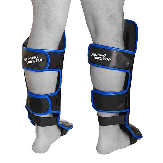Захист гомілки і стопи PowerPlay 3052 Чорно-Синій M Кам'янське