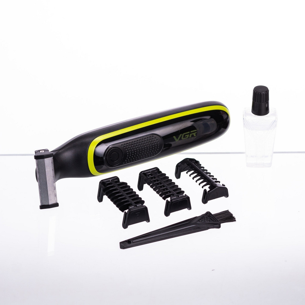 Тример для волосся та бороди з 3 насадками Чорний VGR HP-V-017 Коломыя - изображение 10