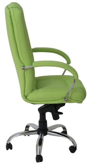Офісне крісло керівника AlbertoDesign Хром AniFyx М-2 Екошкіра Зелений (Прогумовані колеса) Днепр - изображение 3