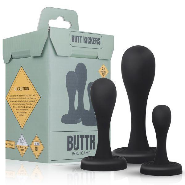 Набор анальных пробок BUTTR Butt Kickers Butt Plug Training Set Sex Aura Киев - изображение 1