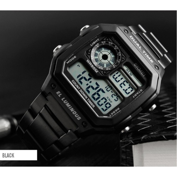 Чоловічий годинник Skmei 1335 Ripple Black Київ - фото 6