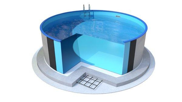 Басейн швидкозбірний круглий каркасний IBIZA (Ібіца) 4.0 х 1.5 м стаціонарний Київ - фото 7