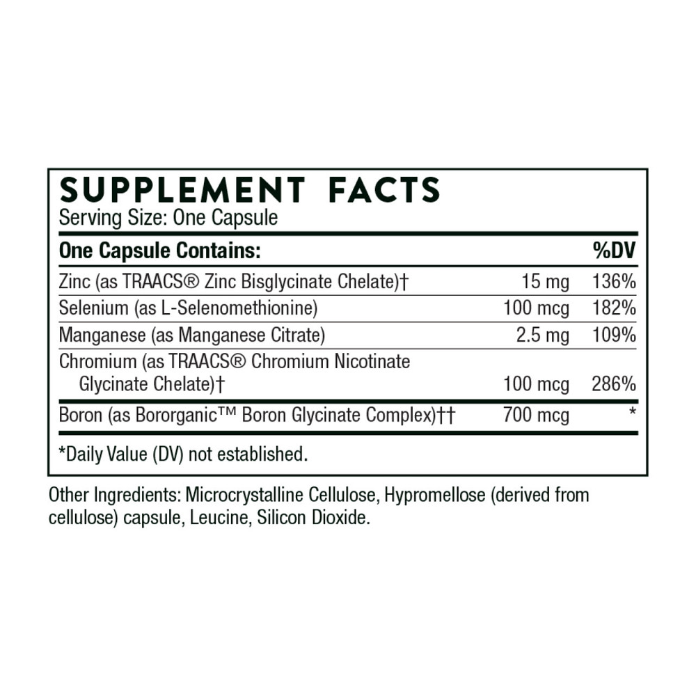 Минералы Thorne Микроэлементы Trace Minerals 90 капсул Киев - изображение 2