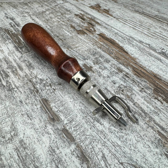 Грувер канавкорез с торцбилами 5в1, инструмент для работы с кожей для выборки канавки Киев