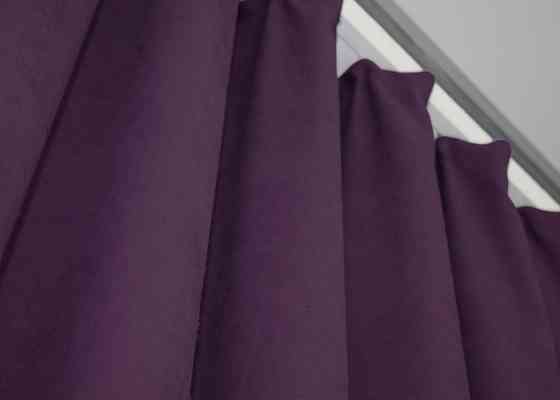 Комплект готовых штор VR-Textil Микровелюр Petek № 1509ш Фиолетовый 100х290 см 2 шт (31-697) Киев