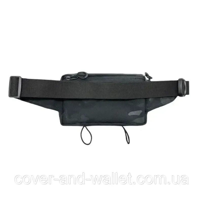 Компактная тактическая сумка бананка с велкро черный мультикам Cordura 1000D Киев - изображение 4