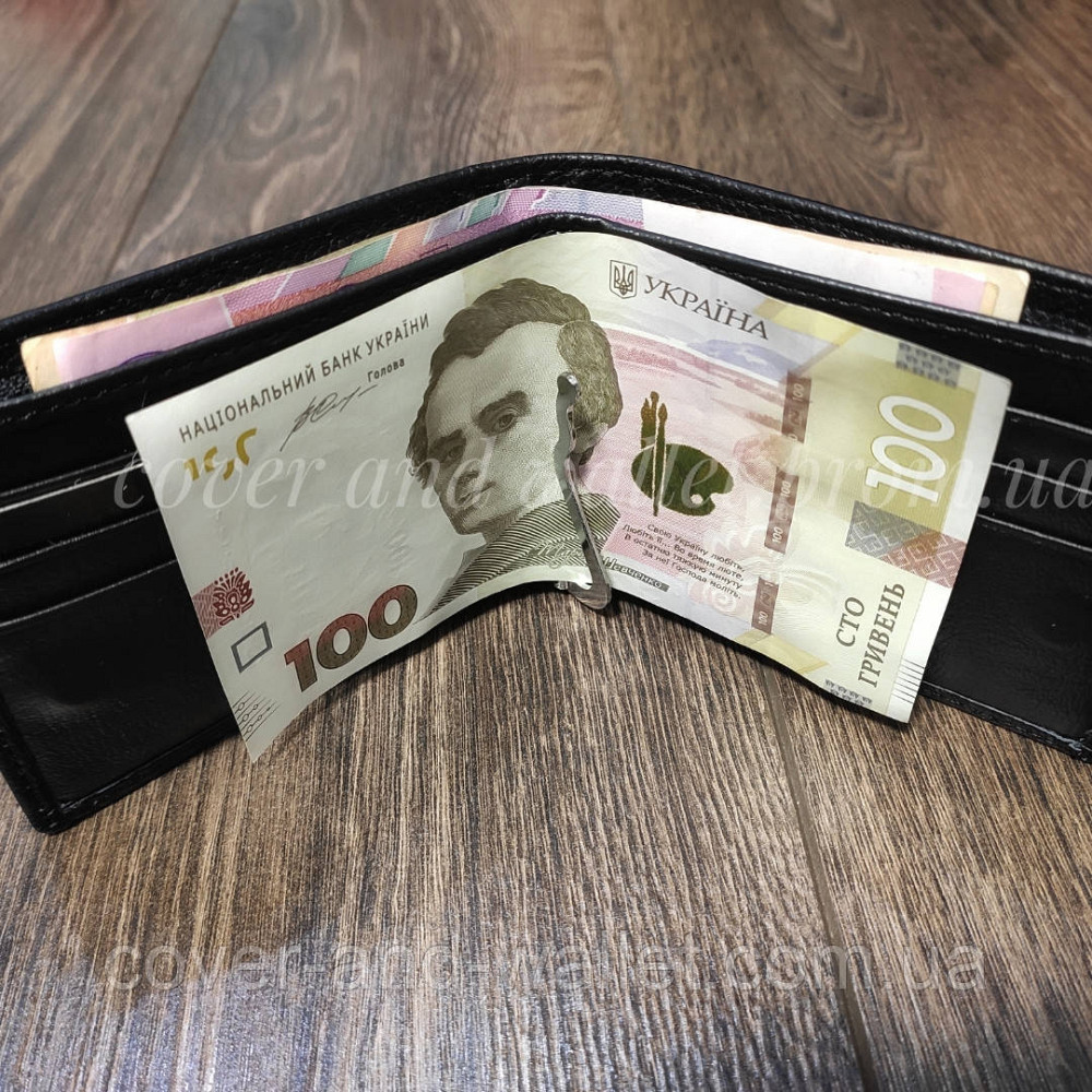 Компактний шкіряний чоловічий гаманець на магнітах Marco Coverna M101 Київ - фото 9