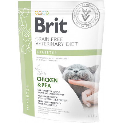 Сухий корм для кішок Brit GF VetDiets Cat Diabets 400 г (8595602528530) Вінниця - фото 1