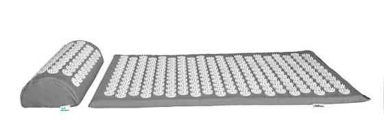 Аплікатор Кузнєцова Набір серія Eko-Max Сірий (Килимок + Валик + Чохол) – Масажний комплект для дому Івано-Франківськ