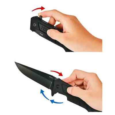 Ніж монтажний Toptul складний кишеньковий L225мм (FK-5) Вінниця