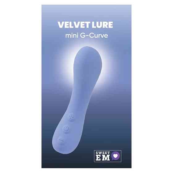 Мини-вибратор Sweet Em mini G-Curve для точки G, голубой, 12.6 х 4 см Sex Aura Киев