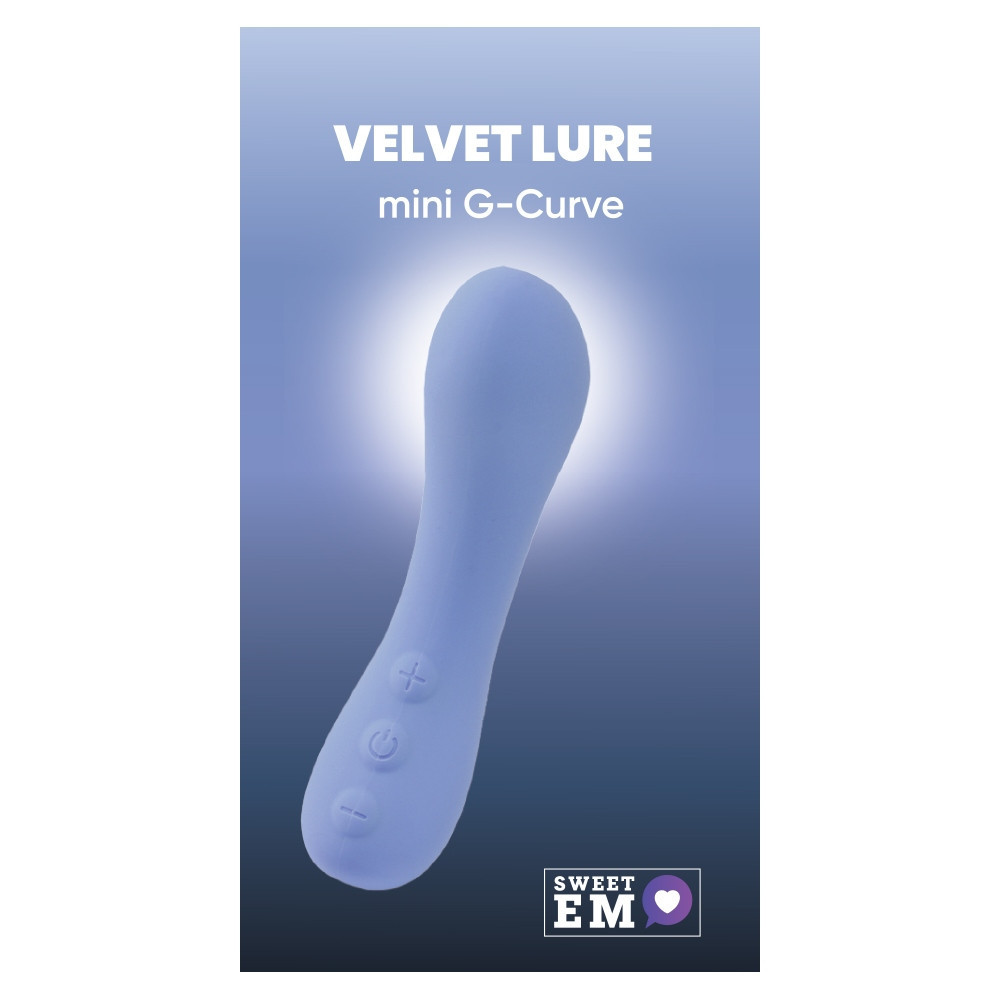 Мини-вибратор Sweet Em mini G-Curve для точки G, голубой, 12.6 х 4 см Sex Aura Киев - изображение 1
