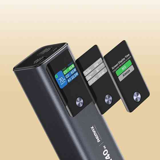 Универсальная мобильная батарея Remax RPP-662 25200mAh QC+PD (22.5W+140W) Синий Винница