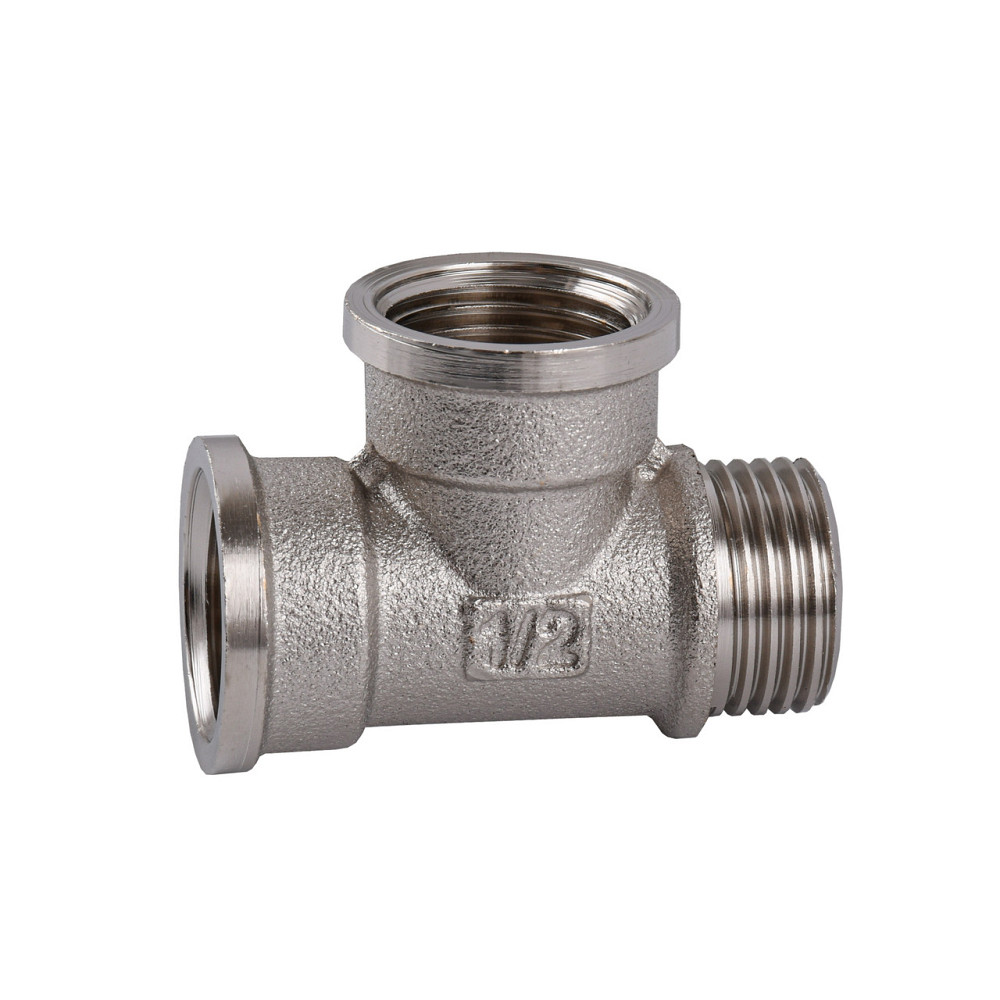 Трійник 1/2″ВВЗ нікельований NT334S OPTIMUM (000030803) Київ - фото 2