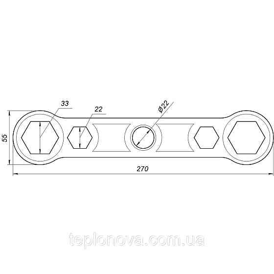 Ключ монтажу футорок CRISTAL NR-1015 Чернівці