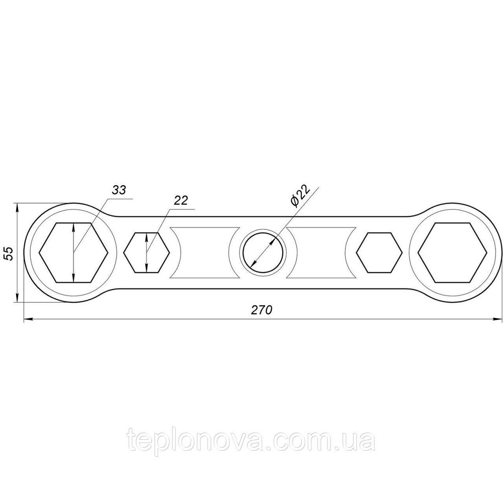 Ключ монтажу футорок CRISTAL NR-1015 Чернівці - фото 2