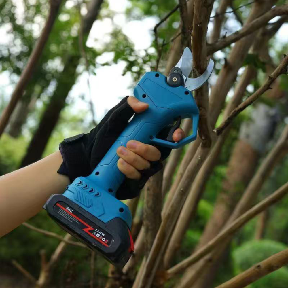 Аккумуляторный секатор садовый + 2 АКБ 48V / Электросекатор / Аккумуляторные садовые ножницы Киев - изображение 5