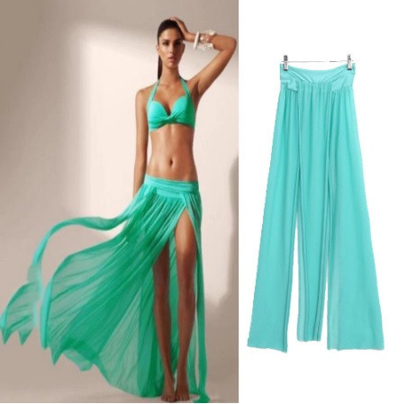 Парео юбка прозрачная женская универсальный зеленый Киев - изображение 2