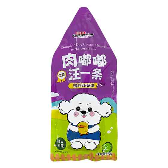 Doggyman Cream Mousse Duck&Vegetables ДОГГІМЕН КАЧКА З ОВОЧАМИ мус повнораціонний беззерновий вологий корм для собак і цуценят, пауч 70г Київ