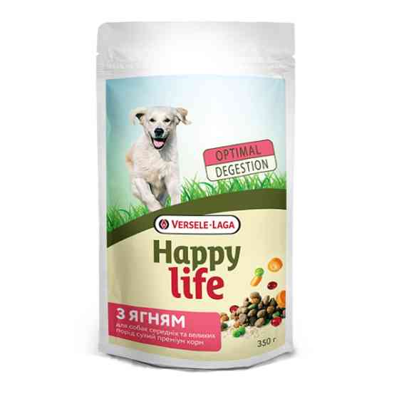 Happy Life Adult with Lamb ХЕППИ ЛАЙФ ЯГНЕНОК сухой премиум корм для собак средних и крупных пород Киев