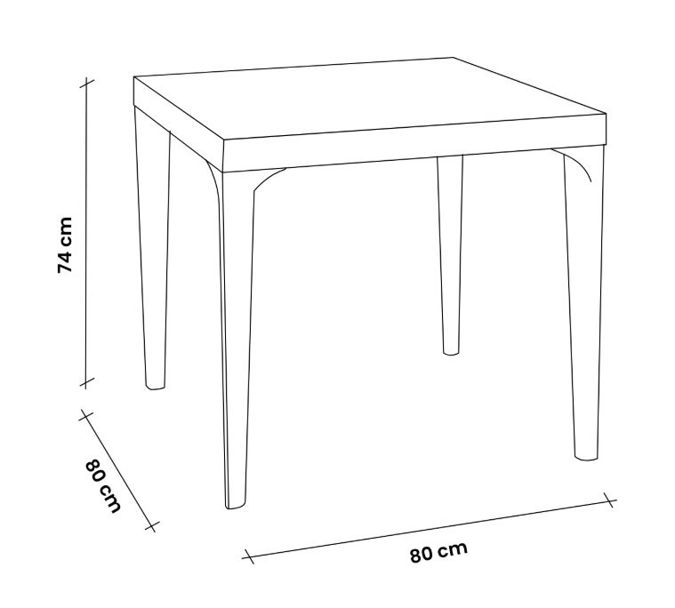 Стіл для саду пластиковий BICA Dallas, графіт Київ - фото 7