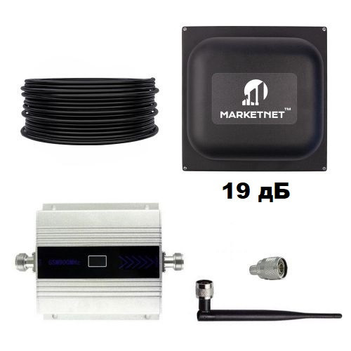 Комплект Репитер 1 диапазон 900 МГц усилитель связи Aspor с антенной 19 дБ Киев - изображение 1