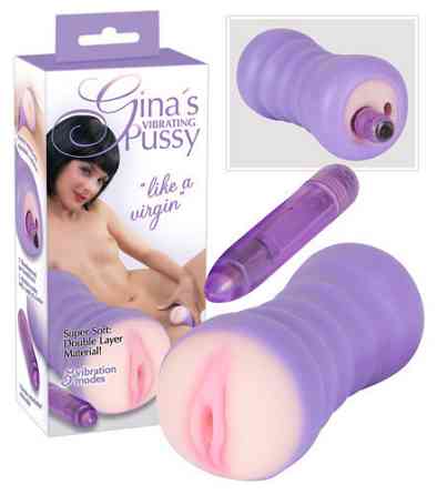 Мастурбатор з вібрацією GINA’S PUSSY Sex Aura Київ