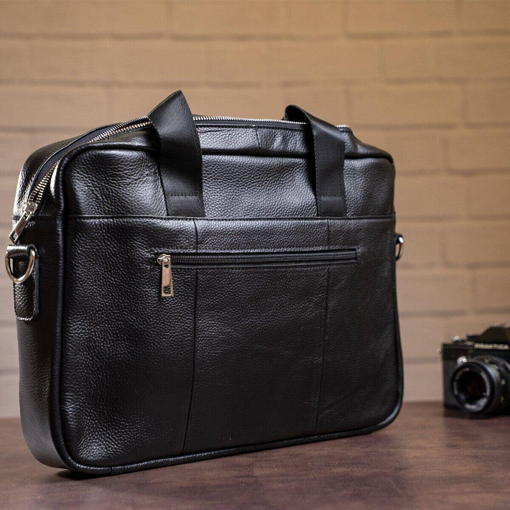 Сумка мужская Vintage 14625 кожаная Черная Киев - изображение 8