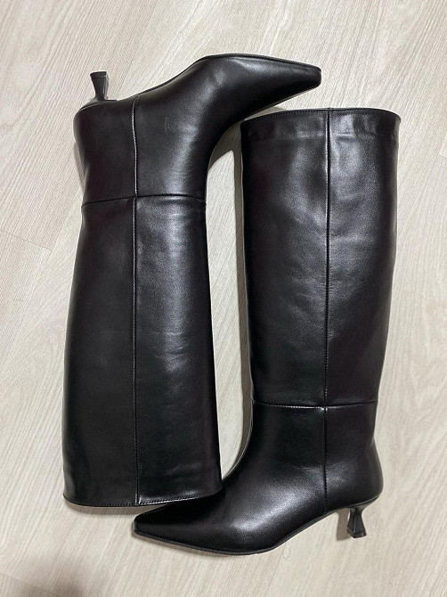 Чоботи жіночі NEW STYLE 4085 чорні (осінь-весна, шкіра натуральна) (6183) Коломия - фото 3