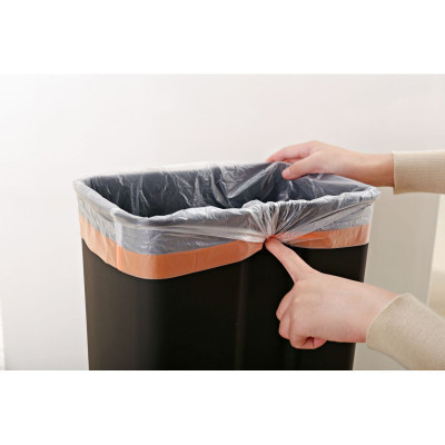 Контейнер для сміття JAH з педаллю і внутрішнім відром срібний металік 30 л (6311) Вінниця - фото 4