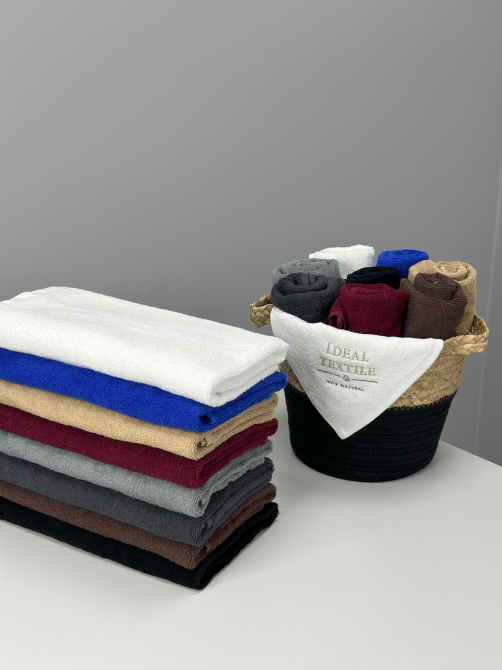 Рушник банний махровий Ideal Textile 70х140 см однотонний в кольорах 400 г/м2 (56860345) Чернівці - фото 3