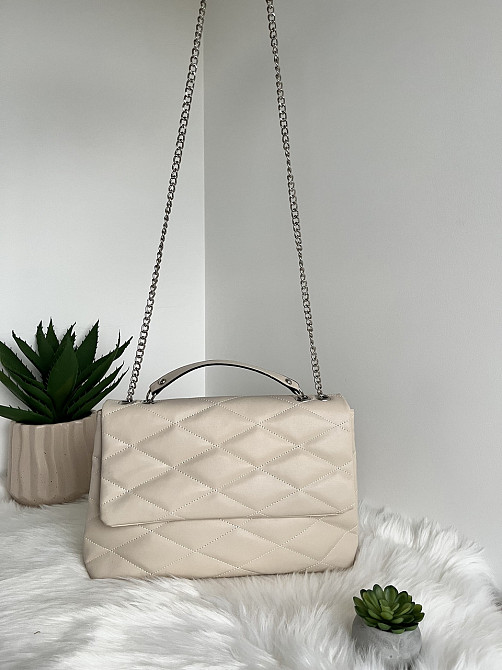 Женская сумка конверт клатч молодежная ручки трансформеры Турция женские сумочки и клатчи сумочка Крохатушка Бежевый Киев - изображение 4