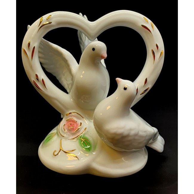 Статуэтка из фарфора Голуби с сердцем Киев - изображение 1