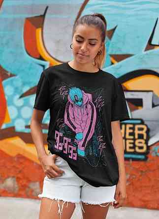 Футболка аниме Евил Ейе Аниме Хоррор оверсайз (S/M/L) Черний AnimeJ1047 Днепр