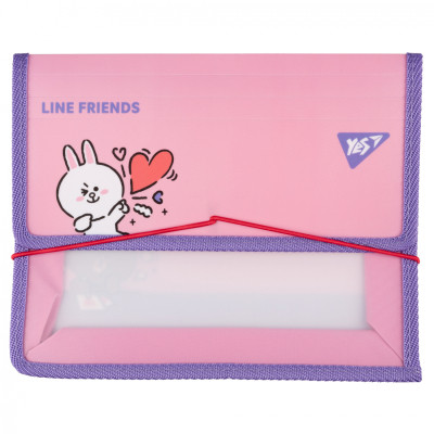 Папка для зошитів Yes на резинці пластикова Line Friends Cony В5 (492210) Вінниця - фото 1