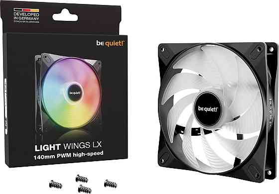 Вентилятор be quiet! Light Wings LX 140mm PWM High-Speed Black (BL129) ( 28173 ) Харків