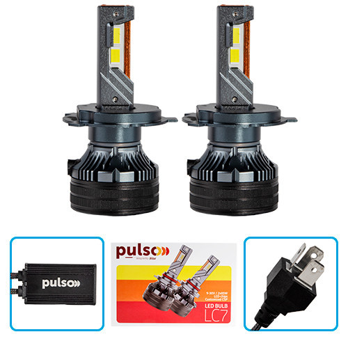 Світлодіодні лампи PULSO LC7-H4-H/L з LED-чіпами CSP, 9-30V, 2x85W, 20000 лм, 6000K Харків - фото 1