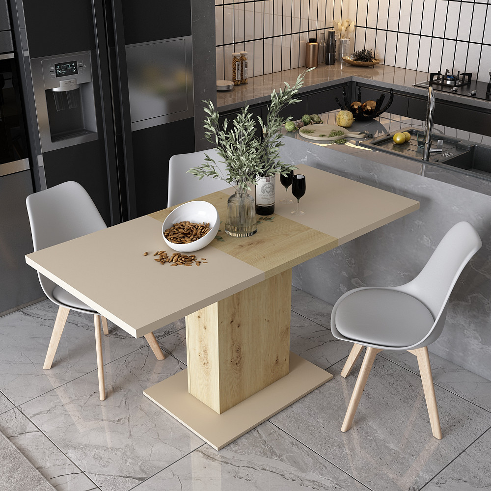 Стіл на кухню Doros Бостон 150х70х79 см Кашемір/Дуб артизан (DRS-011468) Львів - фото 6