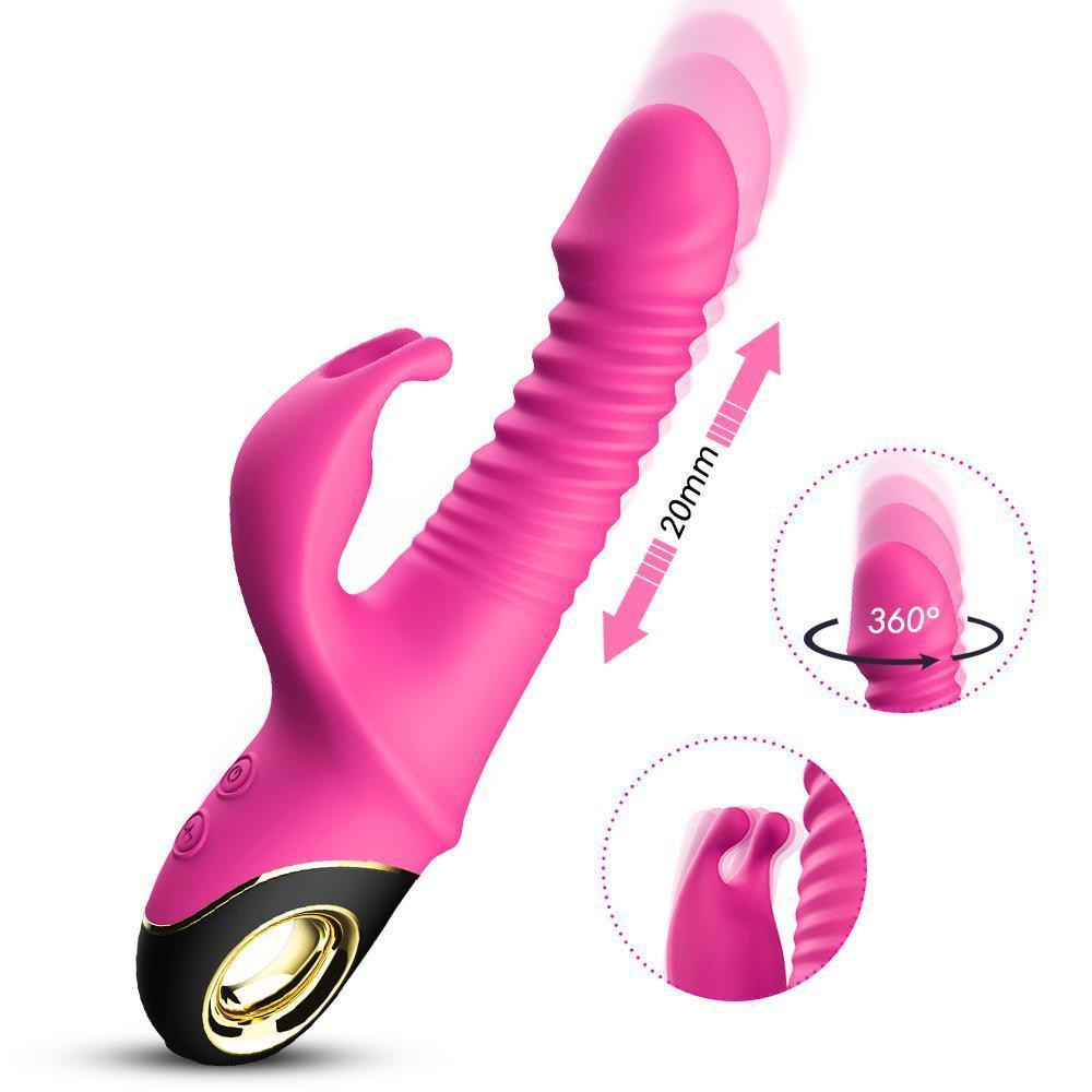 Вібратор - Thrusting Vibrator Zing Pink Sex Aura Київ - фото 2