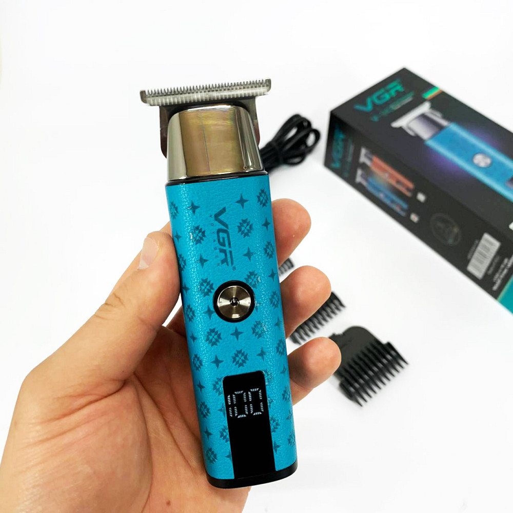 Триммер для стрижки волос мощный VGR, Машинка для стрижки аккумуляторная с насадками ZF-17 Львов - изображение 14