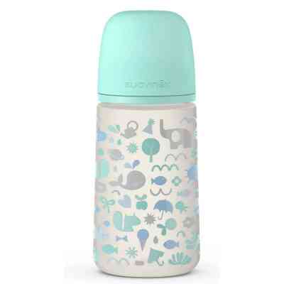 Пляшечка для годування Suavinex Memories Історії малюків 270 мл, соска повільний потік зелен (307117) Вінниця